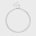 Double Row Rhinestone Anklet