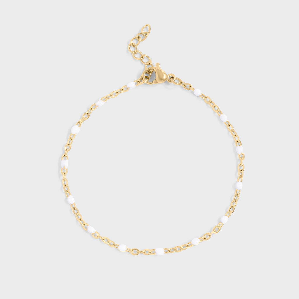 White Confetti Bracelet