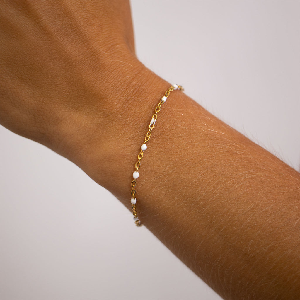 White Confetti Bracelet