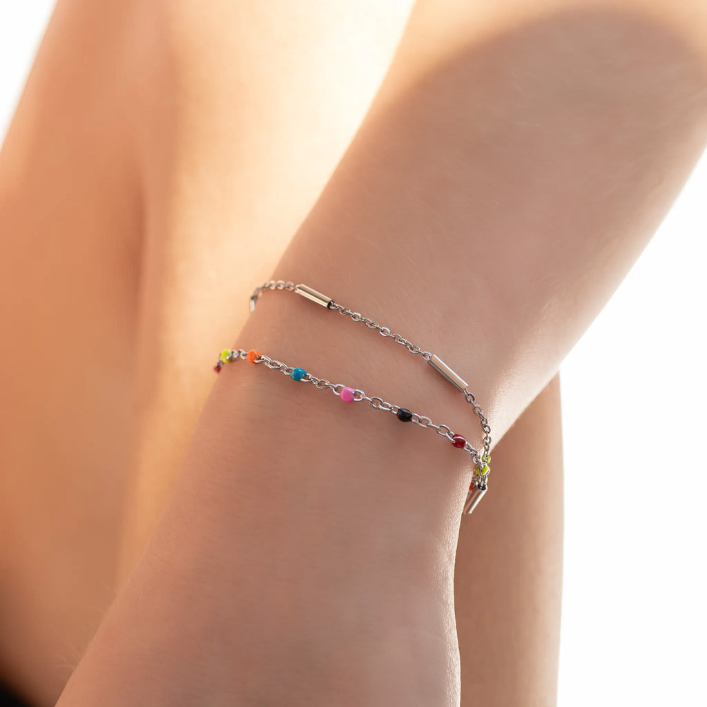 Satellite Bar Chain Bracelet
