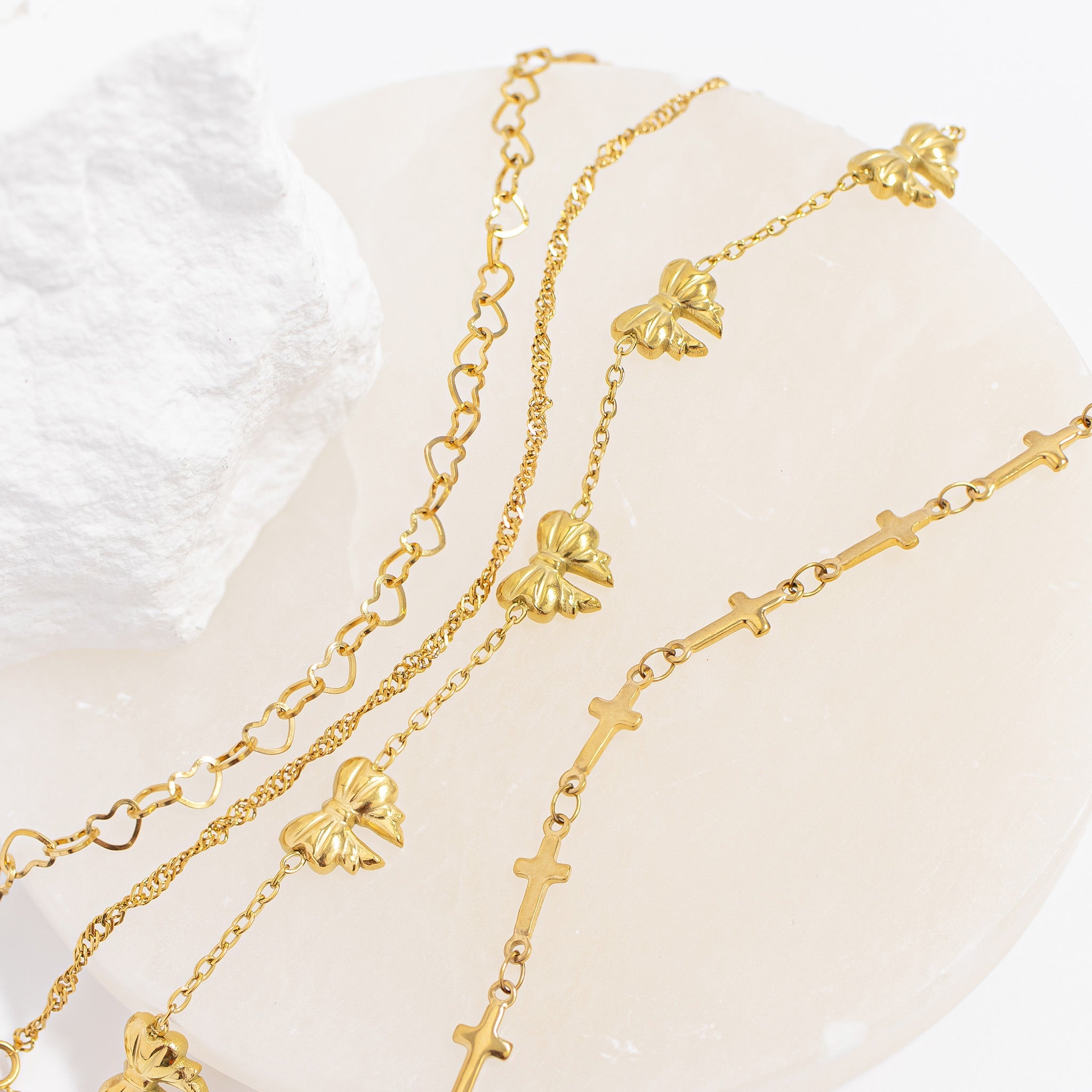 Linked Heart Chain Bracelet