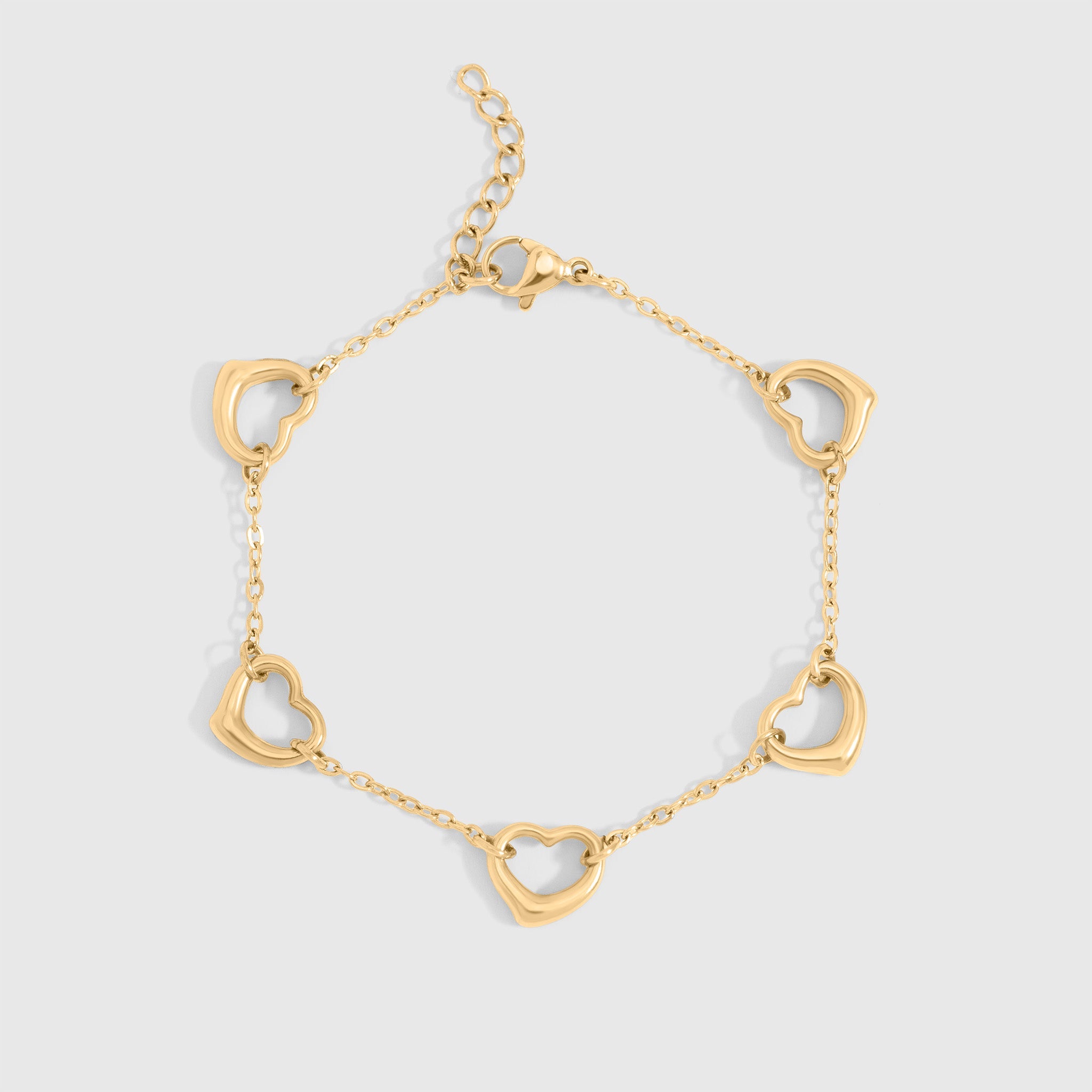 Station Heart Bracelet