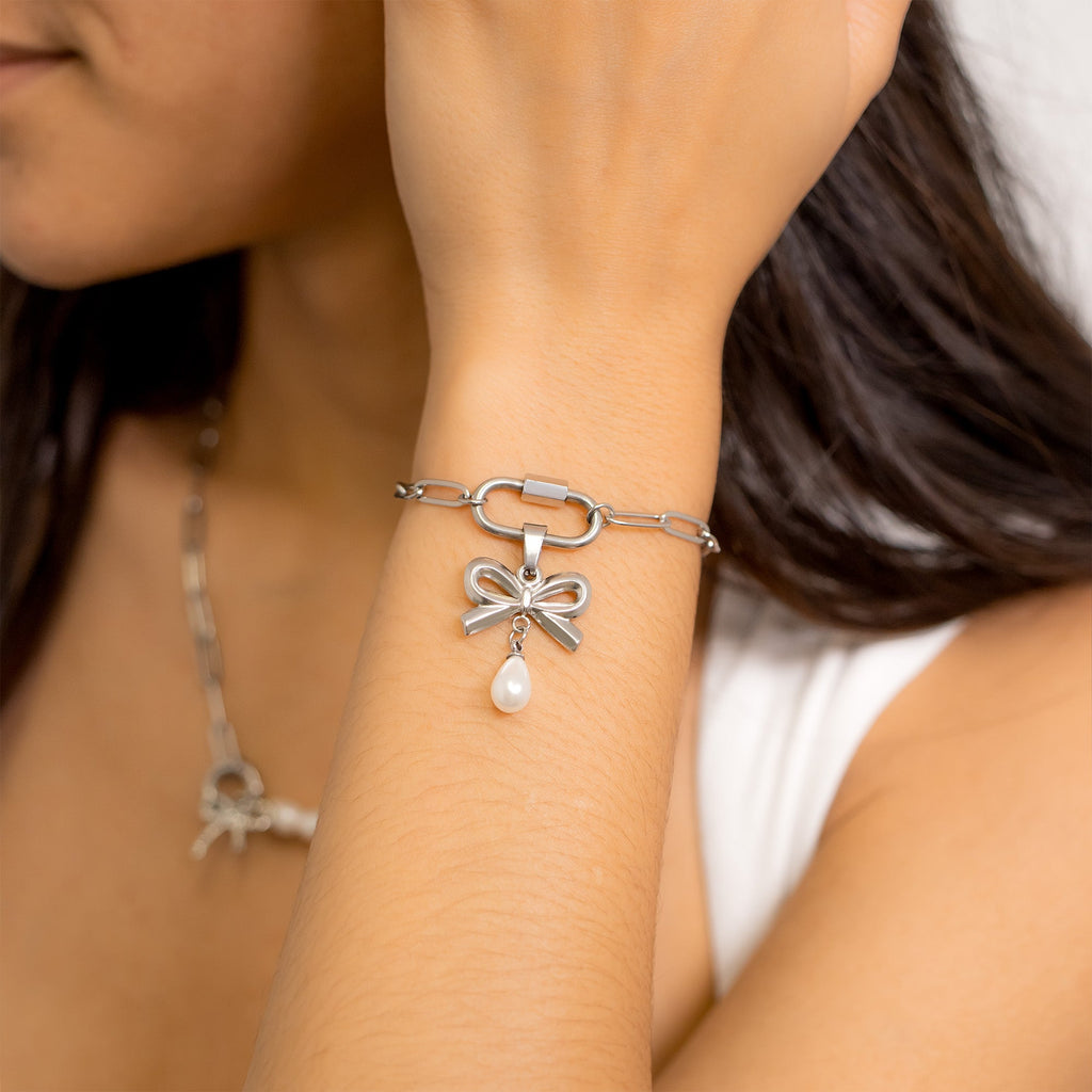 Freshwater Pearl Bow Charm