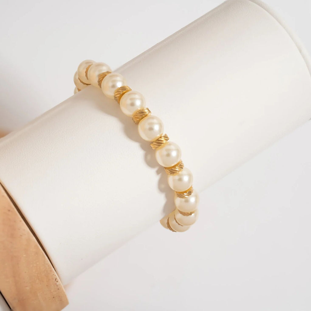 8mm Pearl Beaded Bracelet