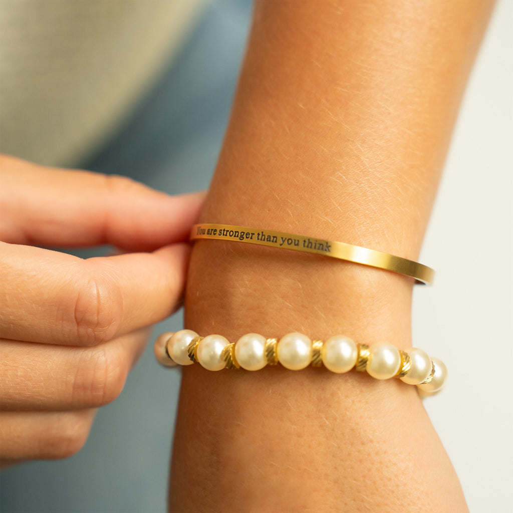 8mm Pearl Beaded Bracelet
