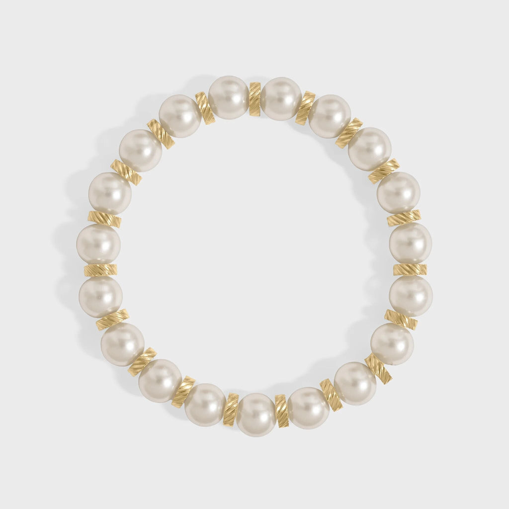 8mm Pearl Beaded Bracelet