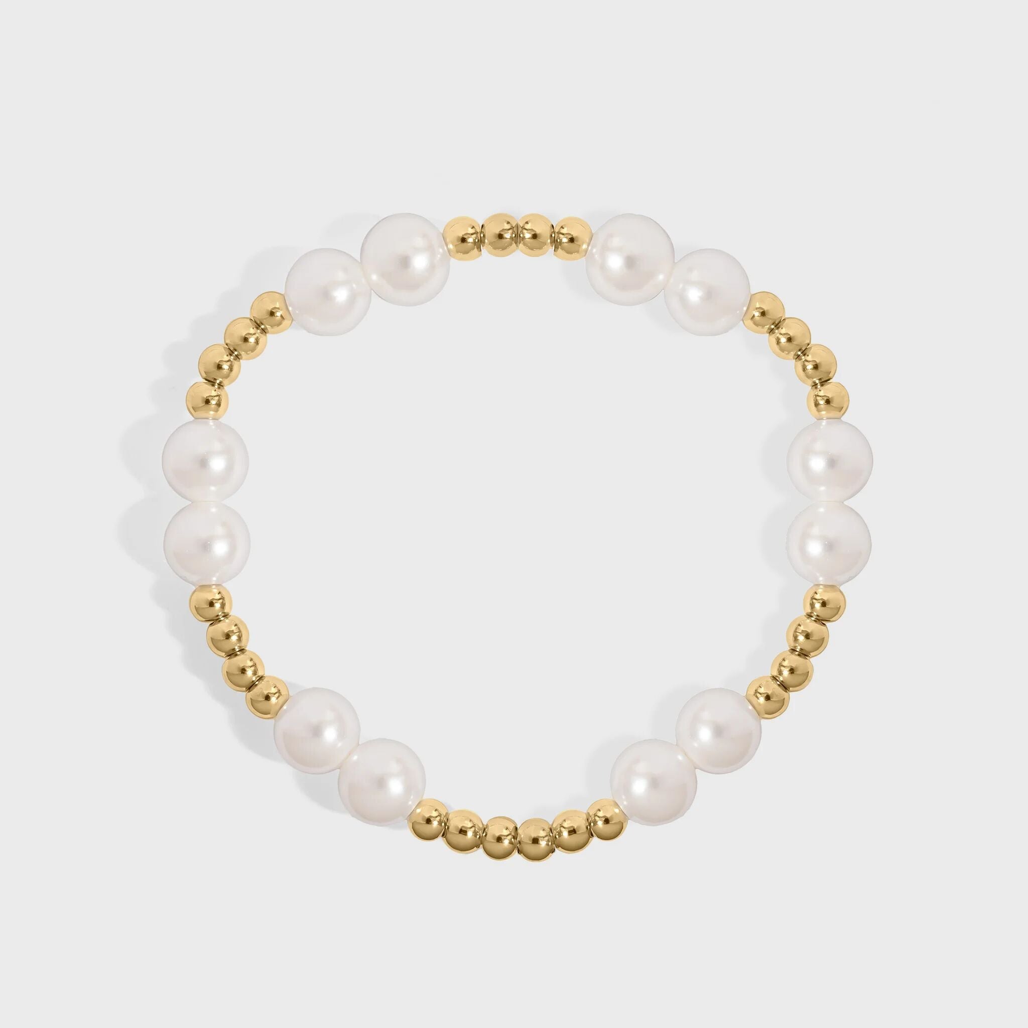 Double Satellite Pearl Beaded Bracelet