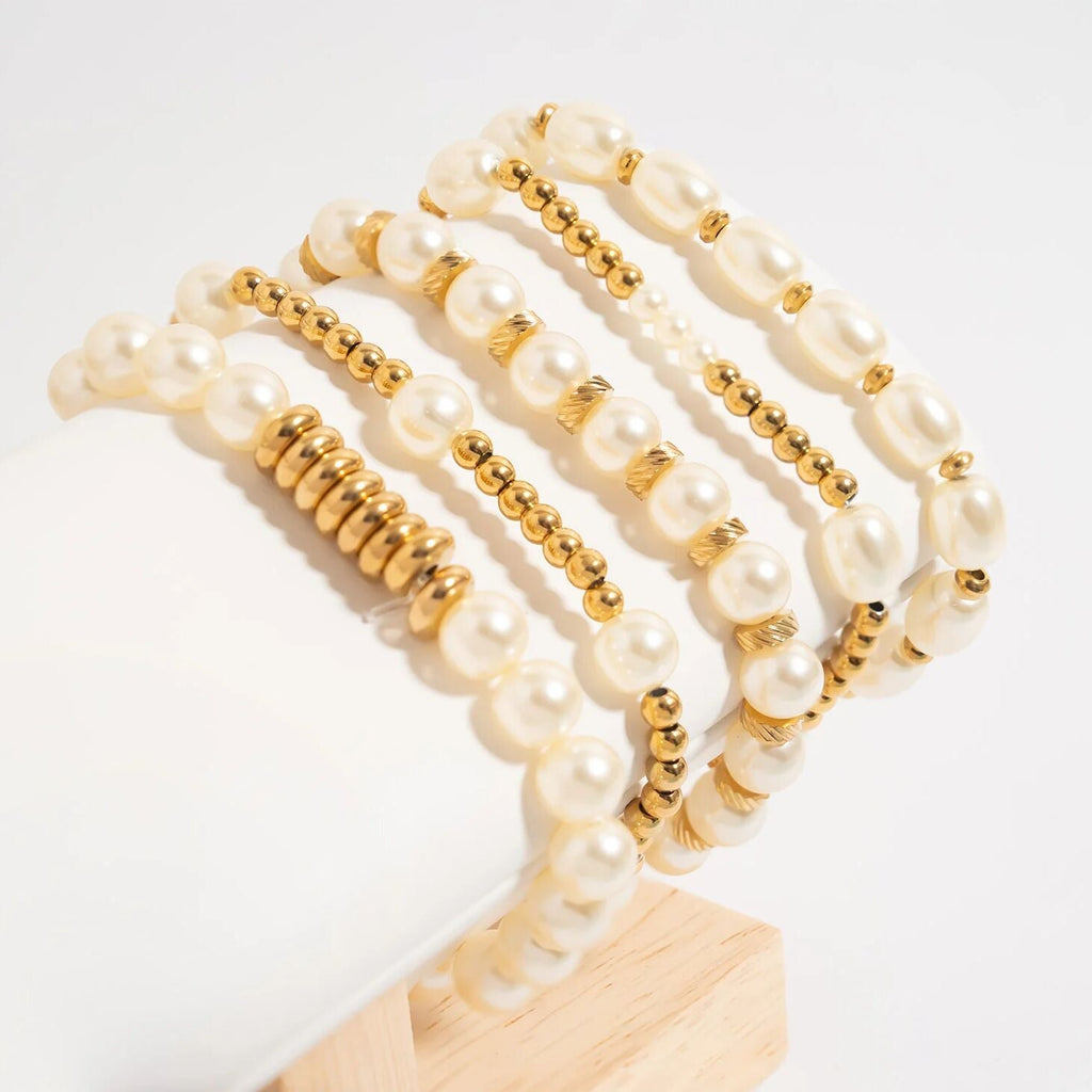 Satellite Pearl Beaded Bracelet
