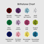 Luna Birthstone Drop in gold tone featuring birth month, product image 3