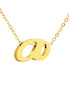 Luna Initial Necklace in gold tone