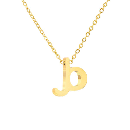 Luna Initial Necklace in gold tone, product image 3