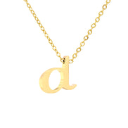 Luna Initial Necklace in gold tone, product image 5