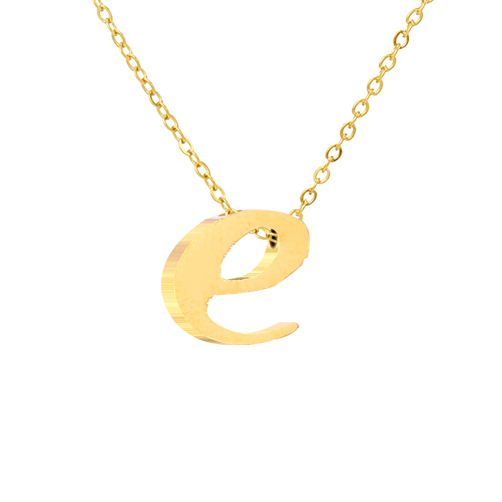 Luna Initial Necklace in gold tone, product image 6