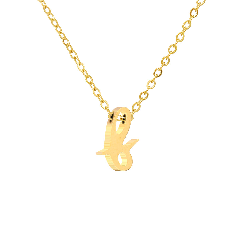 Luna Initial Necklace in gold tone, product image 7