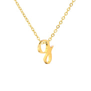 Luna Initial Necklace in gold tone, product image 8