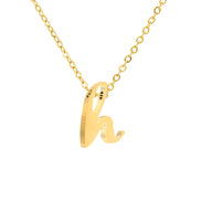 Luna Initial Necklace in gold tone, product image 9