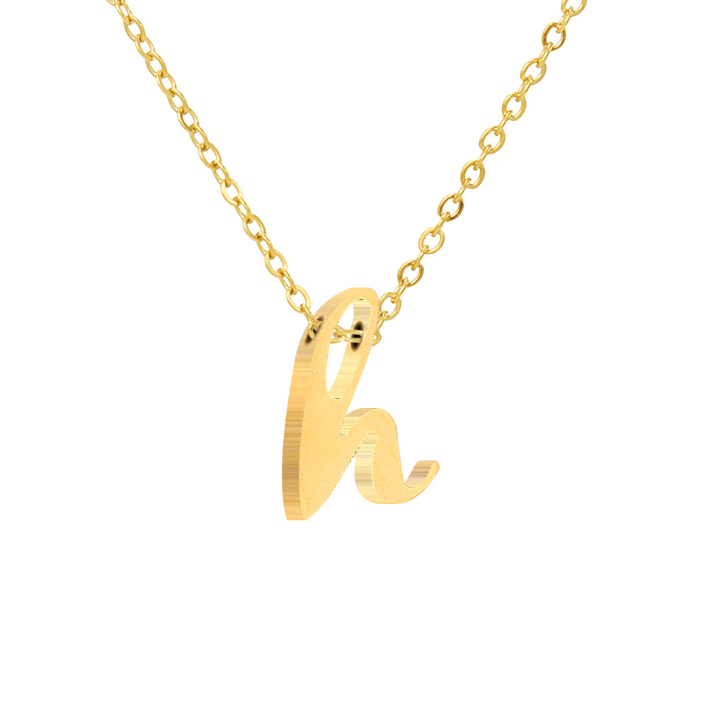 Luna Initial Necklace in gold tone, product image 9