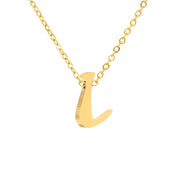 Luna Initial Necklace in gold tone, product image 10