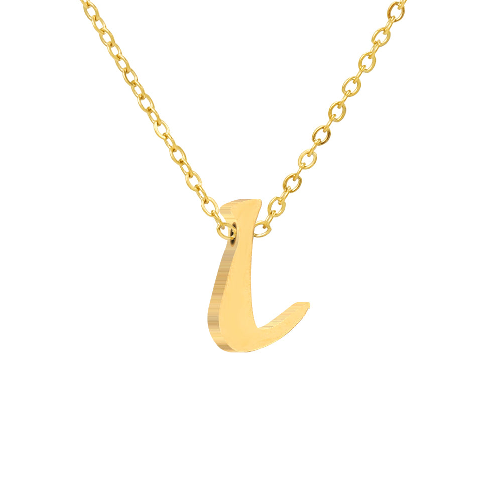 Luna Initial Necklace in gold tone, product image 10
