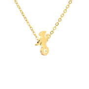 Luna Initial Necklace in gold tone, product image 11