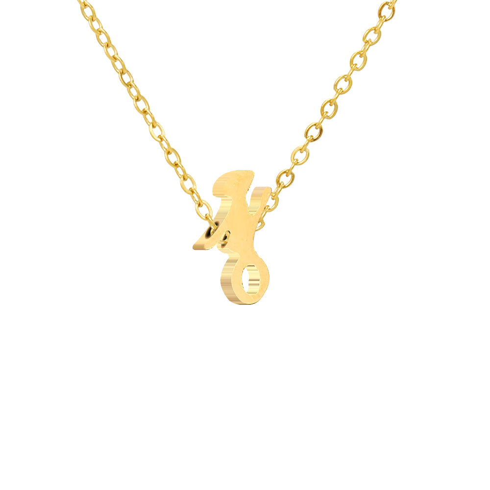 Luna Initial Necklace in gold tone, product image 11