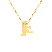 Luna Initial Necklace in gold tone, product image 12