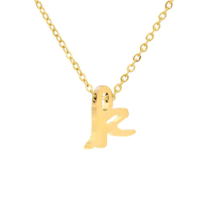 Luna Initial Necklace in gold tone, product image 12