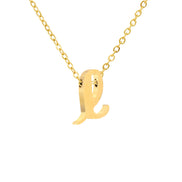 Luna Initial Necklace in gold tone, product image 13