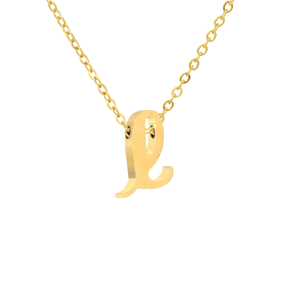 Luna Initial Necklace in gold tone, product image 13