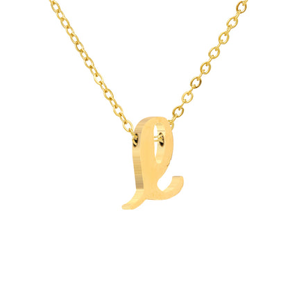 Luna Initial Necklace in gold tone, product image 13
