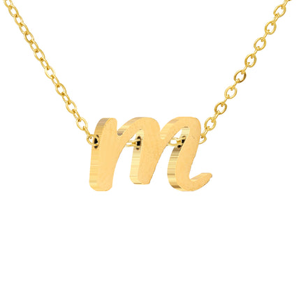 Luna Initial Necklace in gold tone, product image 14
