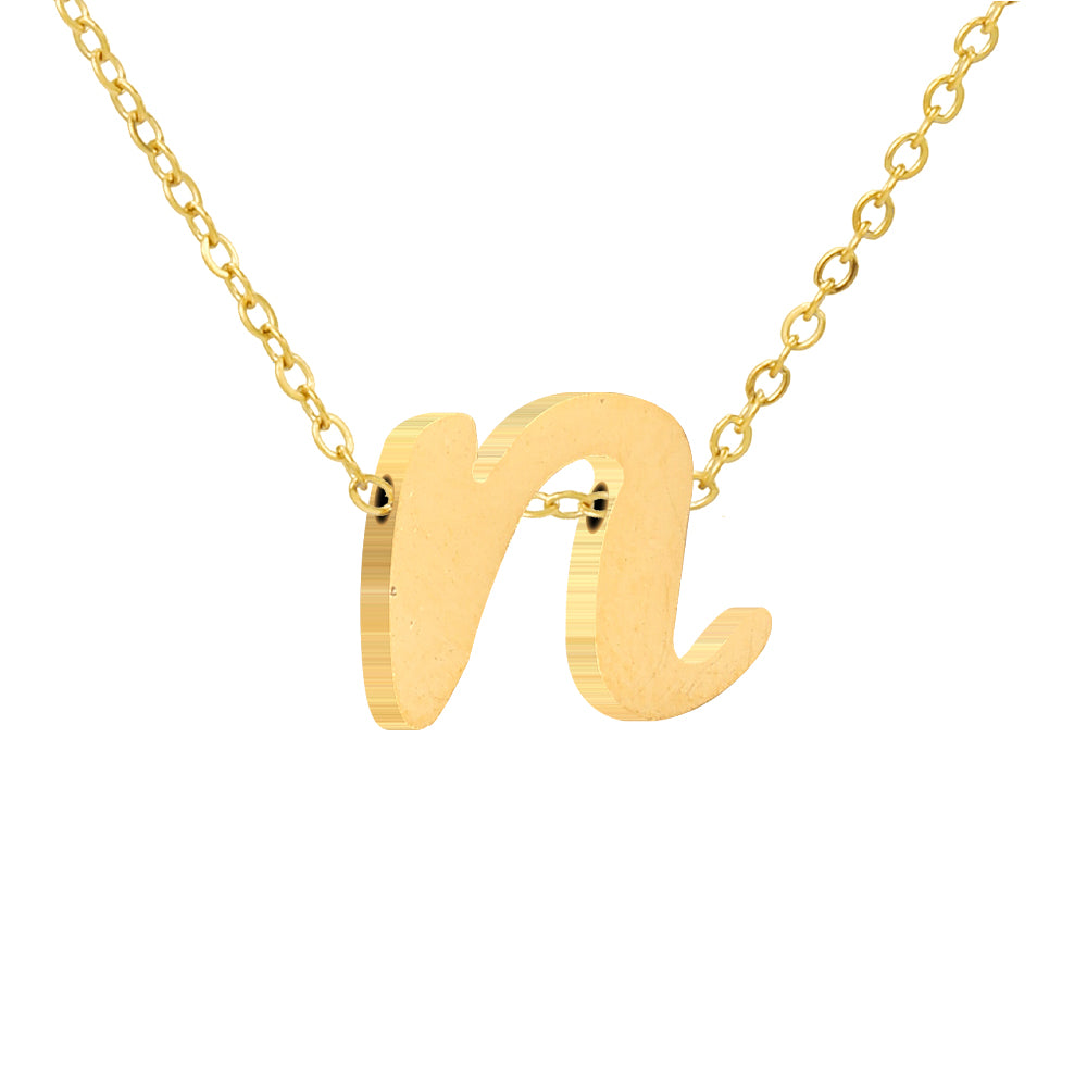 Luna Initial Necklace in gold tone, product image 15