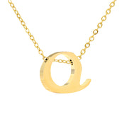 Luna Initial Necklace in gold tone, product image 16