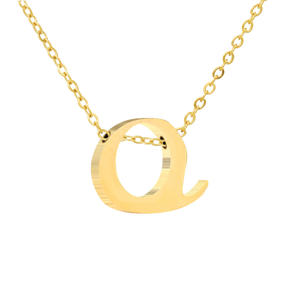 Luna Initial Necklace in gold tone, product image 16