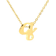 Luna Initial Necklace in gold tone, product image 18