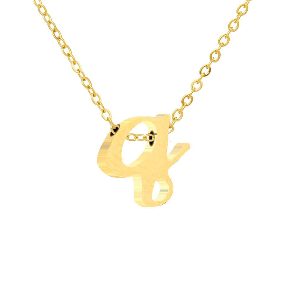 Luna Initial Necklace in gold tone, product image 18