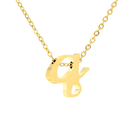 Luna Initial Necklace in gold tone, product image 18