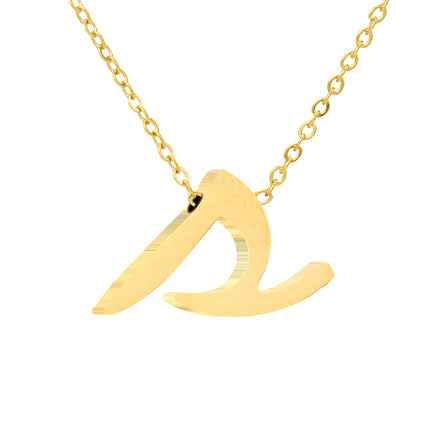 Luna Initial Necklace in gold tone, product image 20