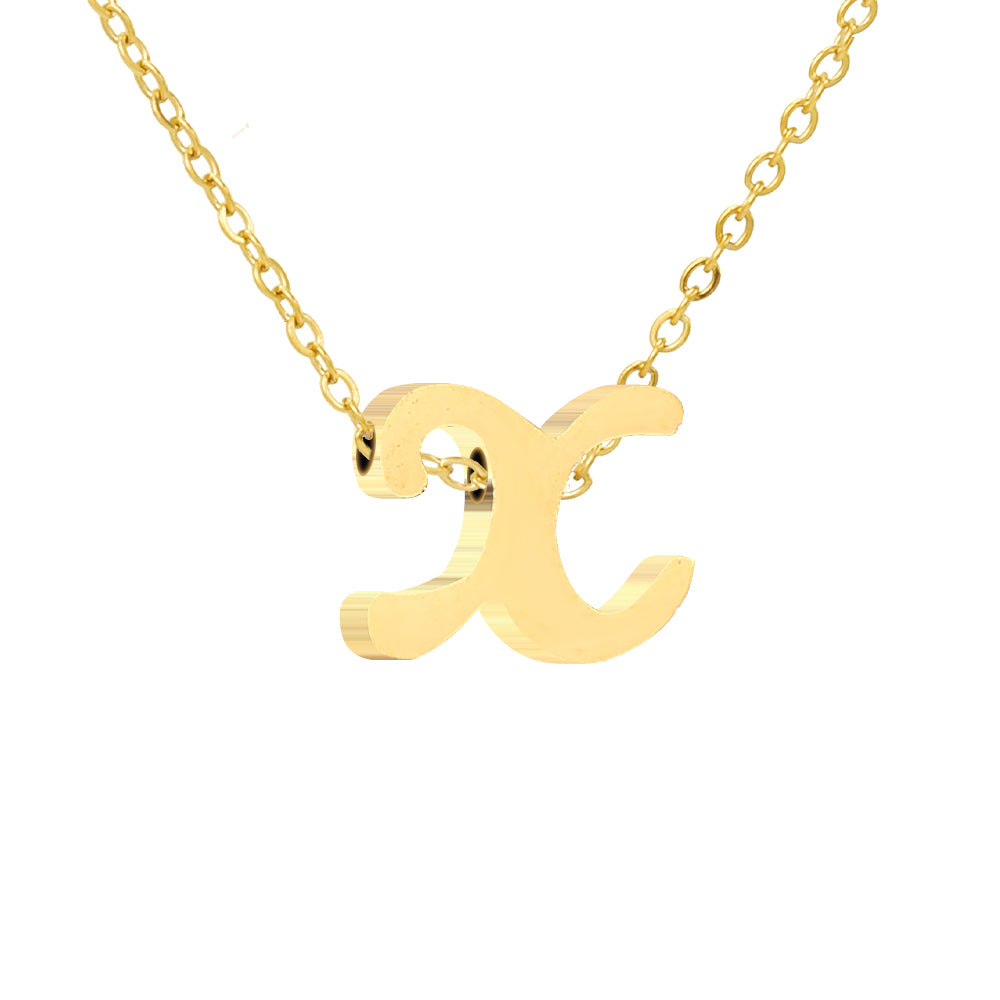 Luna Initial Necklace in gold tone, product image 25