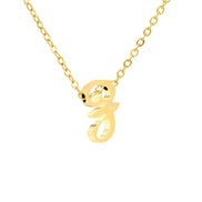 Luna Initial Necklace in gold tone, product image 27