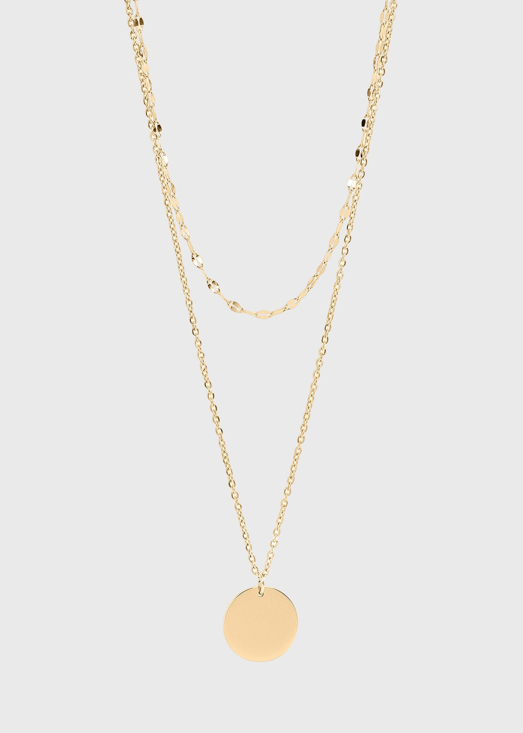 Lip Chain Layered Necklace