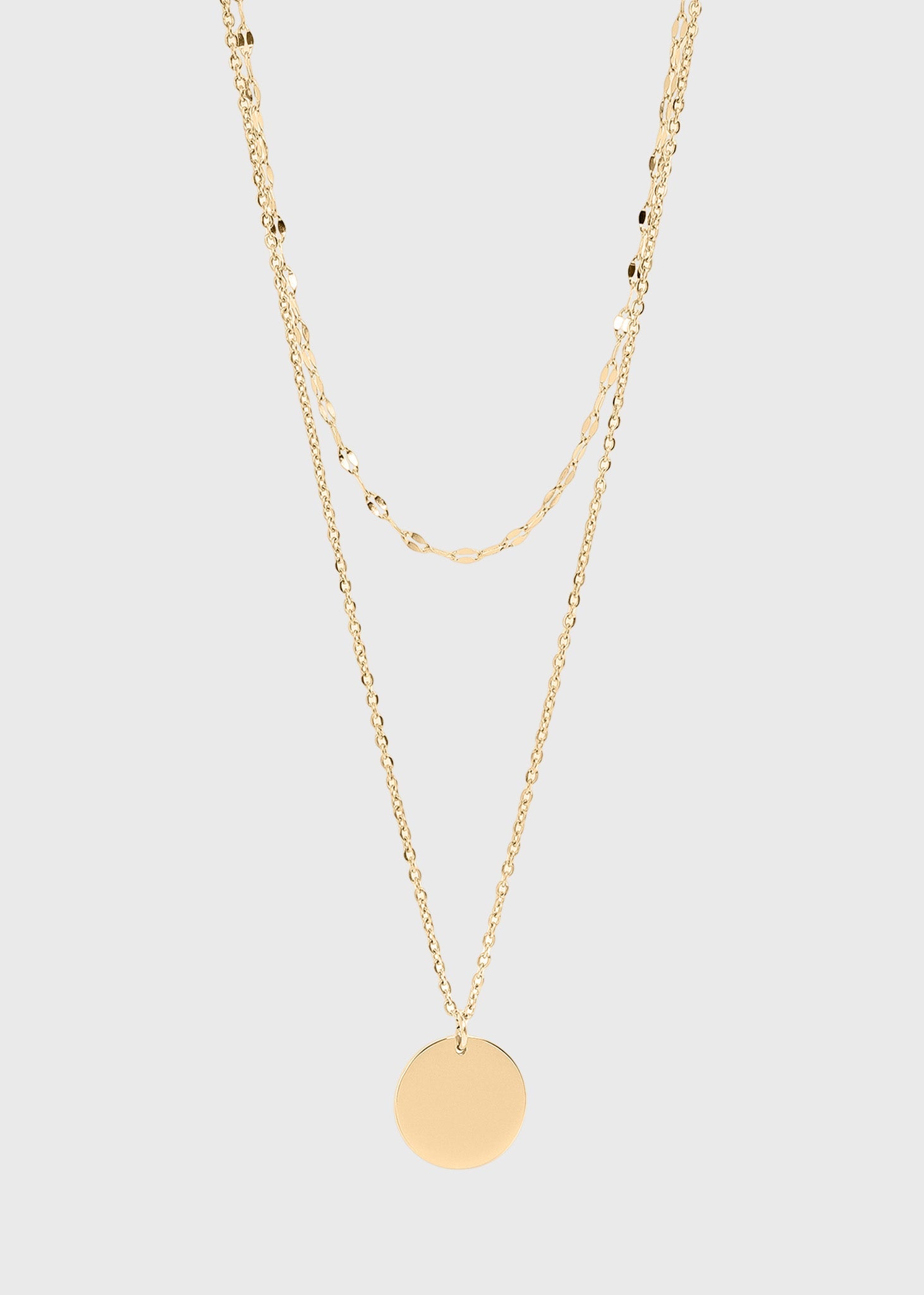 Lip Chain Layered Necklace