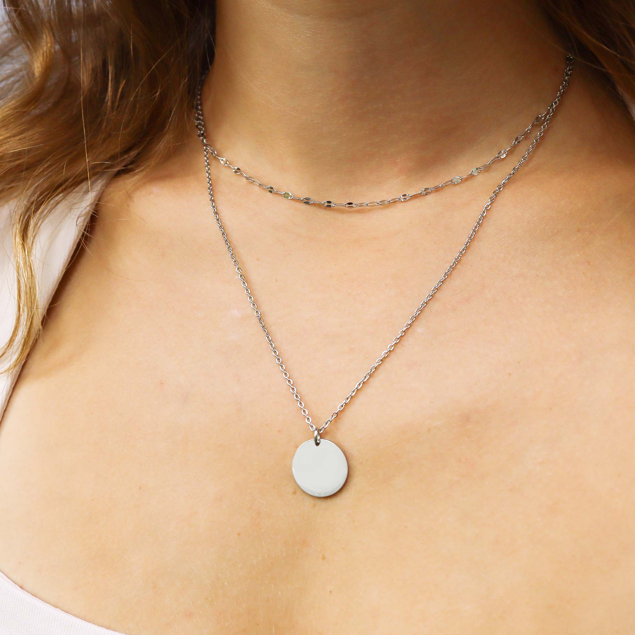 Lip Chain Layered Necklace