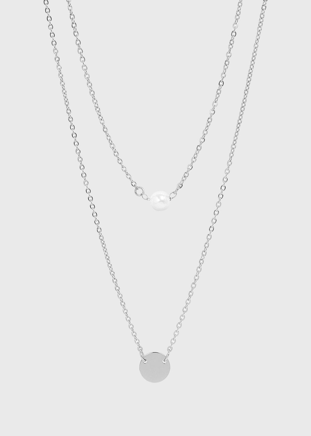 Pearl and Pendant Layered Necklace