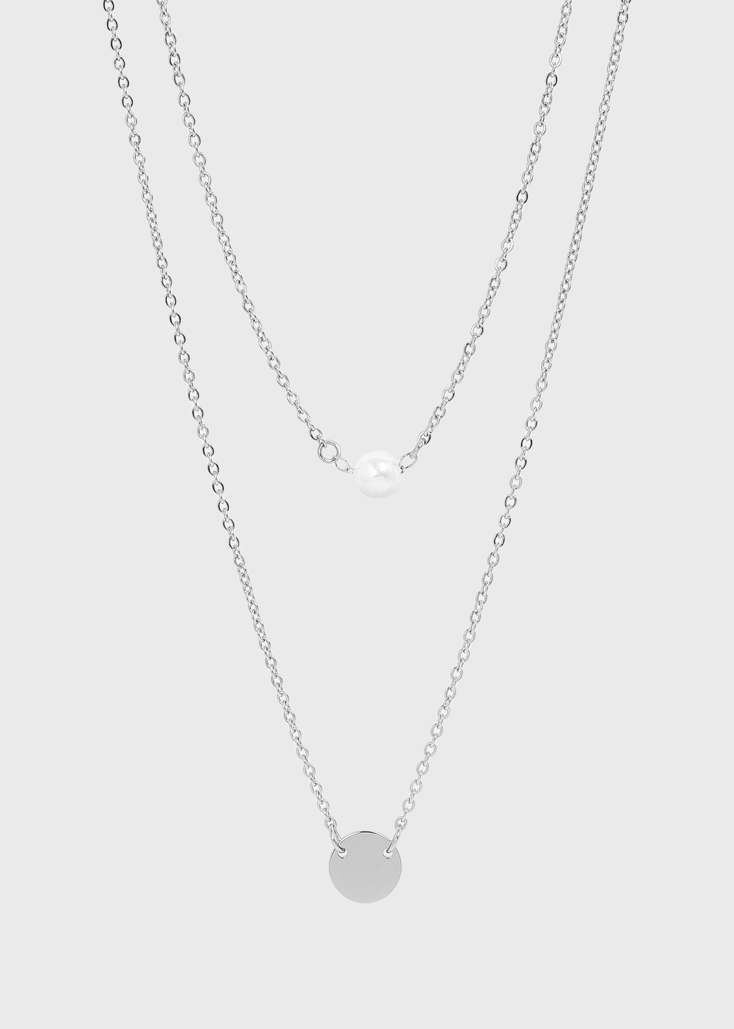 Pearl and Pendant Layered Necklace