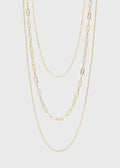 3 Chain Layered Necklace Set
