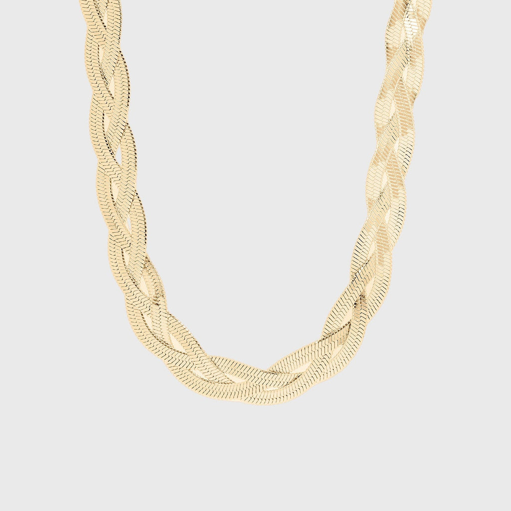 Interwoven Herringbone Necklace