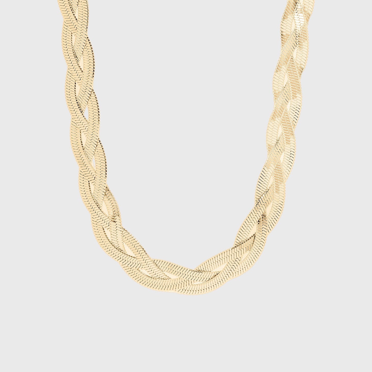 Interwoven Herringbone Necklace