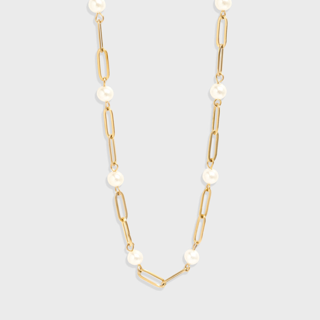 Pearl Station Paperclip Chain Necklace
Success
