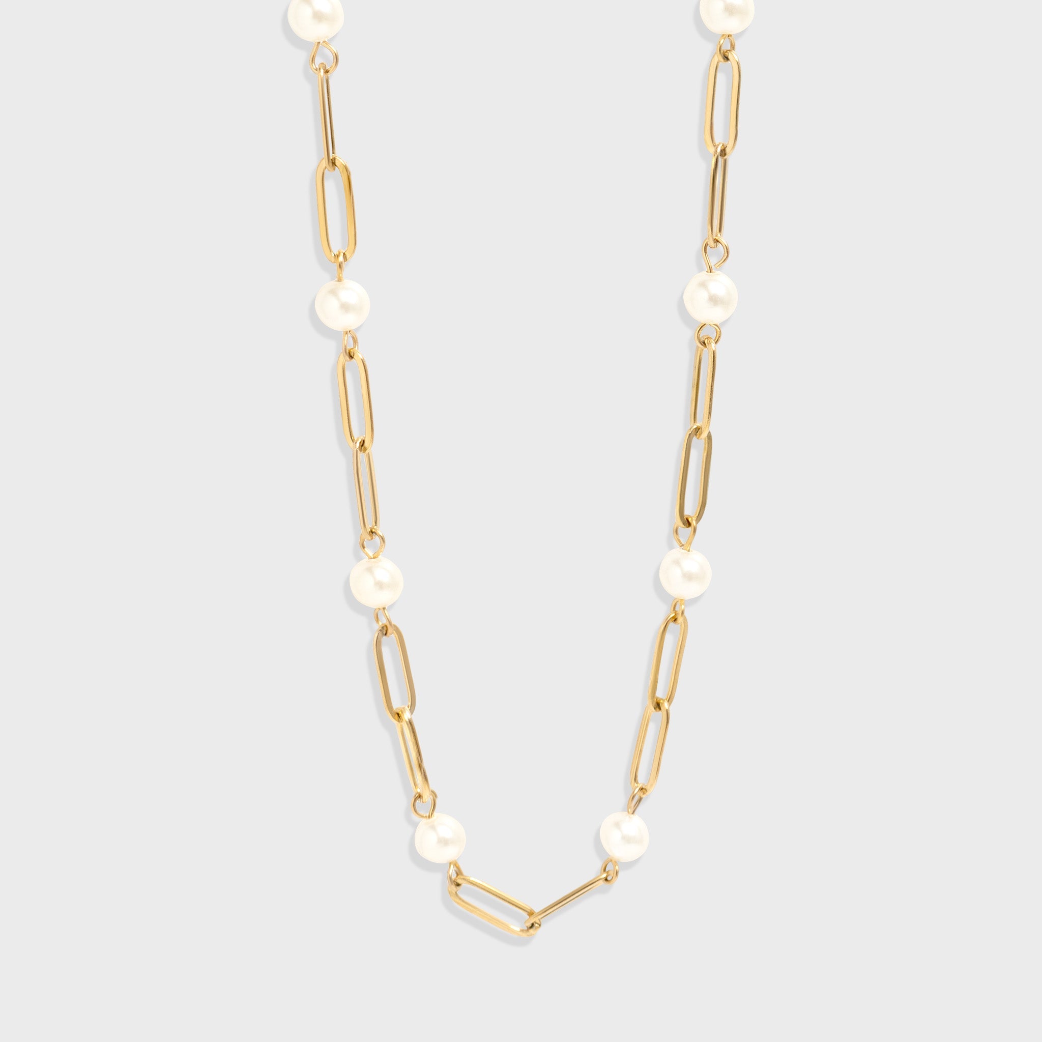 Pearl Station Paperclip Chain Necklace
Success

